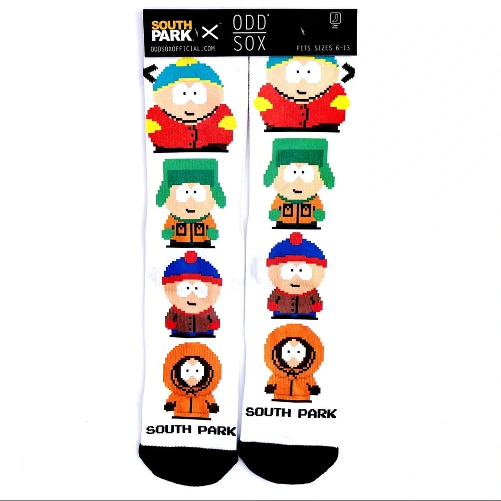 Odd Sox South Park Crew Socks Mens Womens Cartman Kenny Stan Kyle Novelty Gift